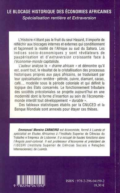 LE BLOCAGE HISTORIQUE DES ÉCONOMIES AFRICAINES