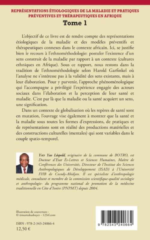 REPRÉSENTATIONS ÉTIOLOGIQUES DE LA MALADIE ET PRATIQUES PRÉVENTIVES ET THÉRAPEUTIQUES EN AFRIQUE TOME 11